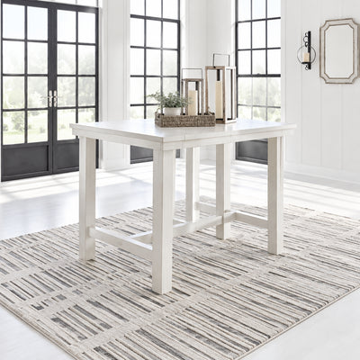 Signature Design by Ashley Robbinsdale White Counter Height Dining Extension Table - 42 W x 86 D x 36 H