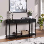 3 Drawer Console Table with Shelf