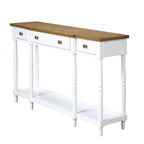 3 Drawer Console Table with Shelf