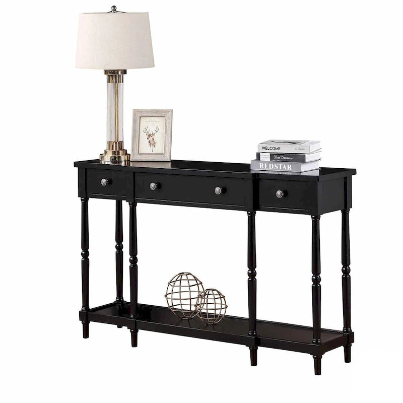 3 Drawer Console Table with Shelf