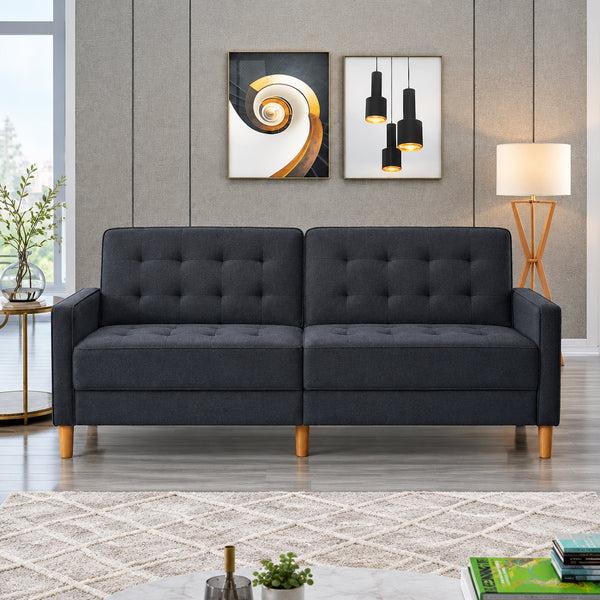 Jonathan Tufted Velvet Sofa Bed Sleeper