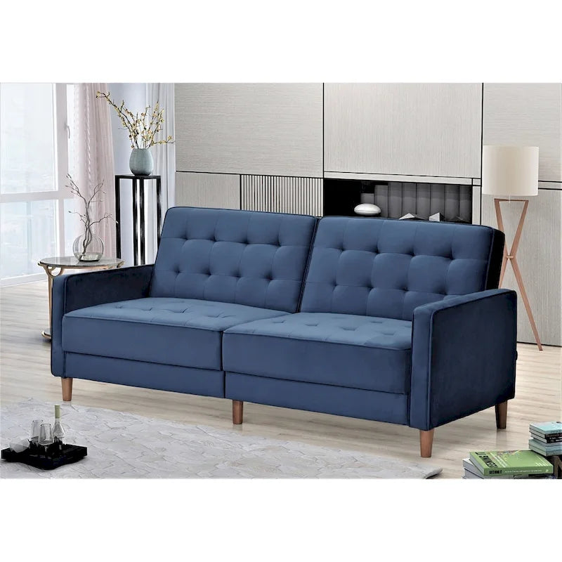 Tufted Velvet Sofa Bed Sleeper
