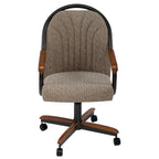Swivel and Tilt Rolling Dining Chair - 38Hx221/2Wx22D - 38Hx24Wx22D