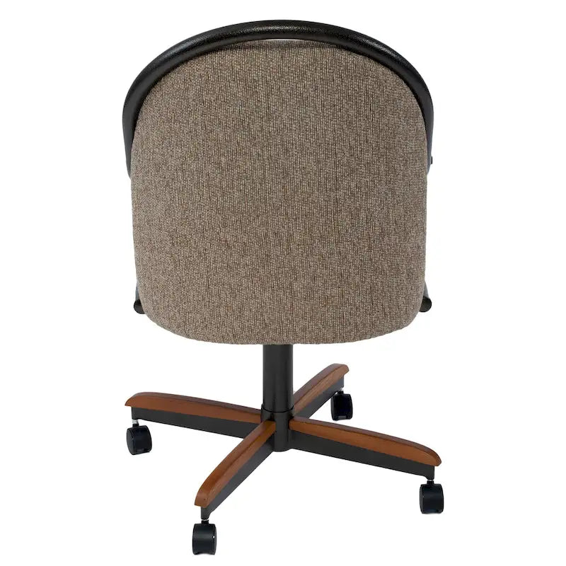 Swivel and Tilt Rolling Dining Chair - 38Hx221/2Wx22D - 38Hx24Wx22D