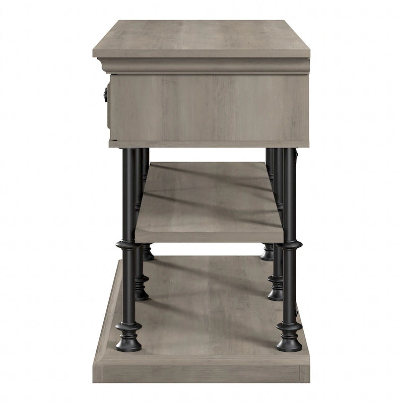 Designer Console Table with Shelves and Drawers