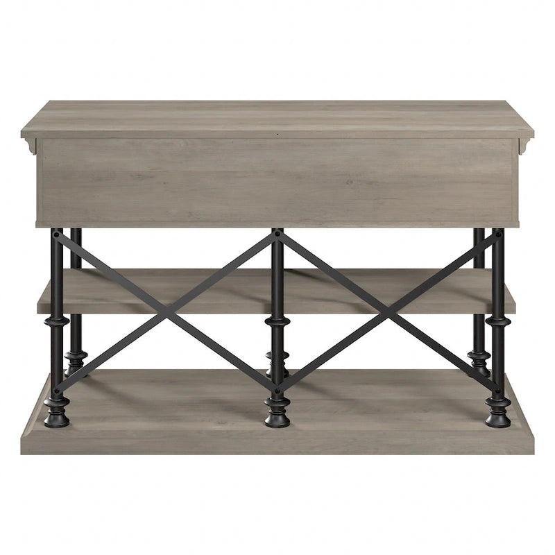 Designer Console Table with Shelves and Drawers