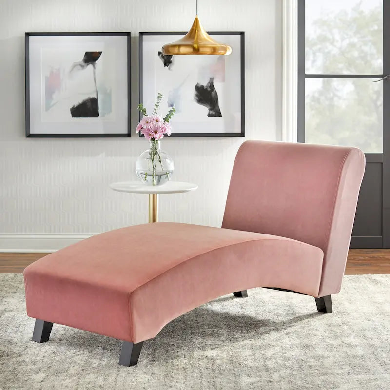 Modern Armless Chaise Lounge