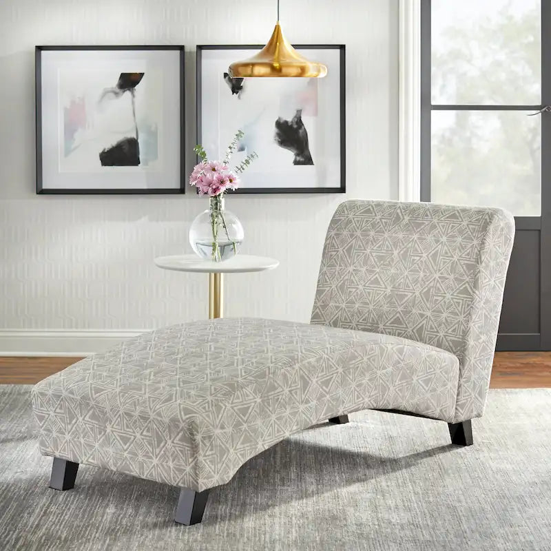 Modern Armless Chaise Lounge