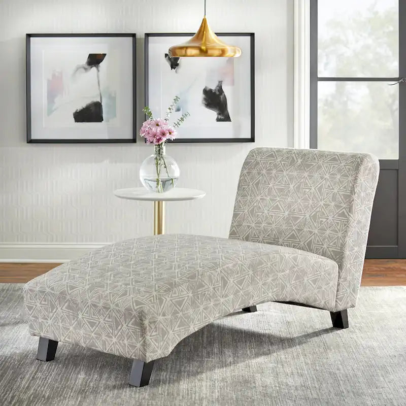 Modern Armless Chaise Lounge