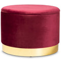Velvet Upholstered Storage Ottoman with Lift-Up Lid