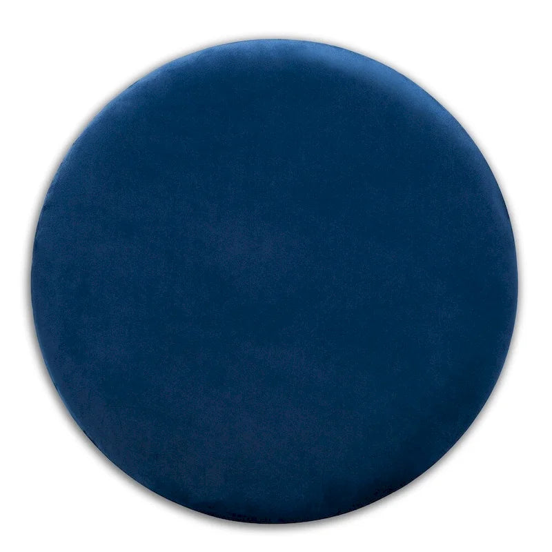 Velvet Upholstered Storage Ottoman with Lift-Up Lid