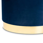 Velvet Upholstered Storage Ottoman with Lift-Up Lid