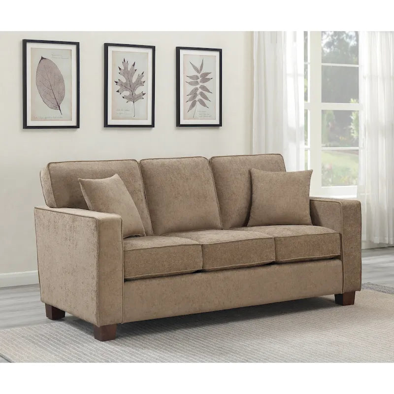Sleek Contemporary 3-Seat Sofa
