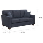 Sleek Contemporary 3-Seat Sofa