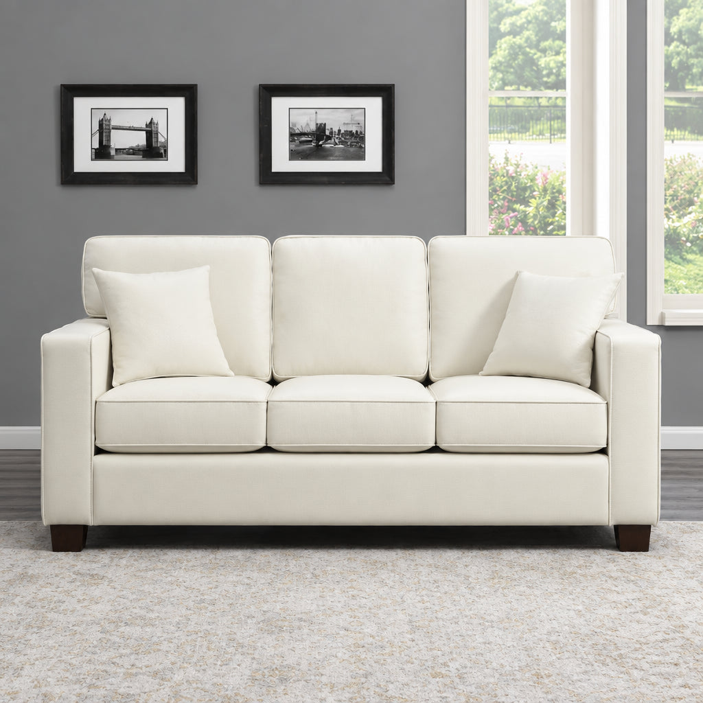 Sleek Contemporary 3-Seat Sofa