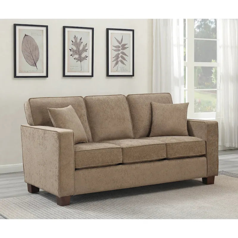 Sleek Contemporary 3-Seat Sofa