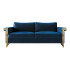 Luxurious Velvet Upholstered Sofa