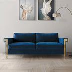 Luxurious Velvet Upholstered Sofa