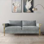 Luxurious Velvet Upholstered Sofa