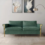 Luxurious Velvet Upholstered Sofa