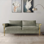 Luxurious Velvet Upholstered Sofa