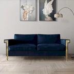 Luxurious Velvet Upholstered Sofa