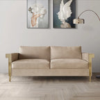Luxurious Velvet Upholstered Sofa