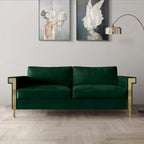 Luxurious Velvet Upholstered Sofa