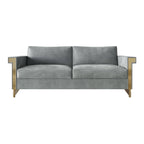 Luxurious Velvet Upholstered Sofa