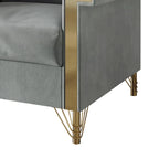 Luxurious Velvet Upholstered Sofa