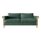 Luxurious Velvet Upholstered Sofa