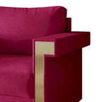 Luxurious Velvet Upholstered Sofa