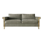 Luxurious Velvet Upholstered Sofa