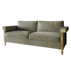 Luxurious Velvet Upholstered Sofa