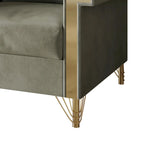 Luxurious Velvet Upholstered Sofa