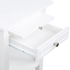 1 Drawer End Table with Charging Station and Pull-Out Shelf