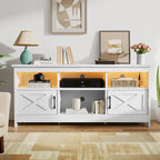 Farmhouse TV Stand for 65/55 Inch TVs