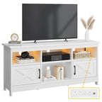 Farmhouse TV Stand for 65/55 Inch TVs