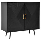 Moderner Akzentschrank aus Holz mit 2 Türen