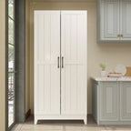 Multifunctional Wine & Food Storage Cabinet with Wine Glass Rack