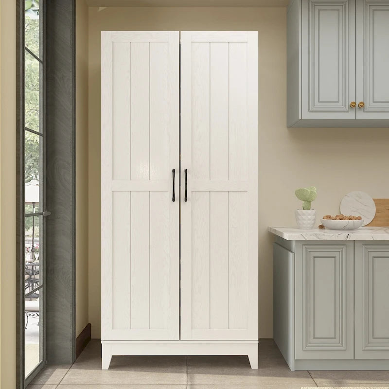 Multifunctional Wine & Food Storage Cabinet with Wine Glass Rack