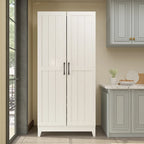 Multifunctional Wine & Food Storage Cabinet with Wine Glass Rack