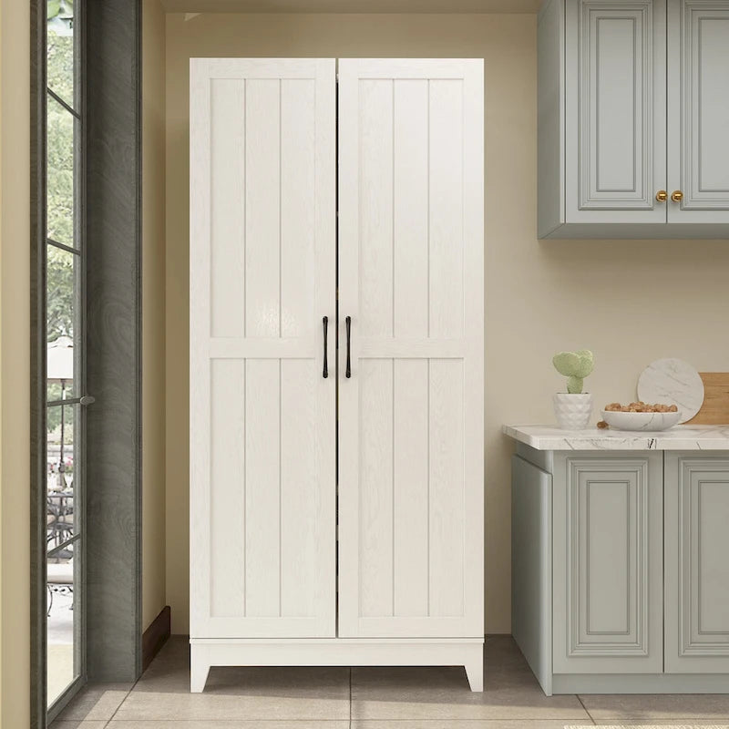 Multifunctional Wine & Food Storage Cabinet with Wine Glass Rack