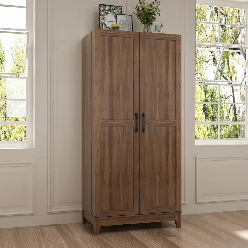 Multifunctional Wine & Food Storage Cabinet with Wine Glass Rack