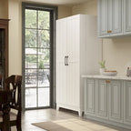 Multifunctional Wine & Food Storage Cabinet with Wine Glass Rack