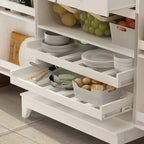 Multifunctional Wine & Food Storage Cabinet with Wine Glass Rack