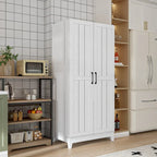Multifunctional Wine & Food Storage Cabinet with Wine Glass Rack