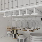Multifunctional Wine & Food Storage Cabinet with Wine Glass Rack