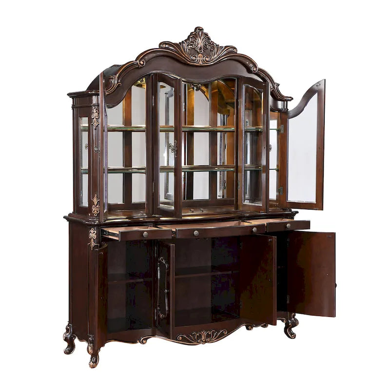 Cherry China Buffet with Velvet Drawers
