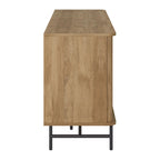 Curved Sideboard Buffet with Tambour Doors